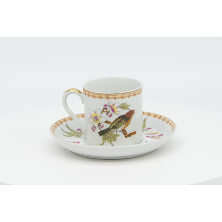 磁器製コーヒーカップ＆ソーサー「Chinese Garden」