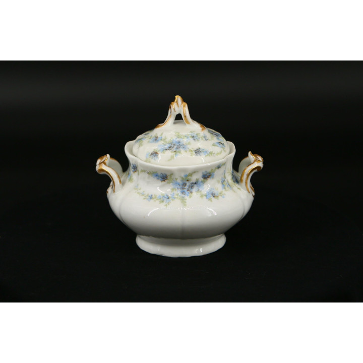 Azucarero Porcelana Limoges R. Delinieres & Cie (1894-1900)