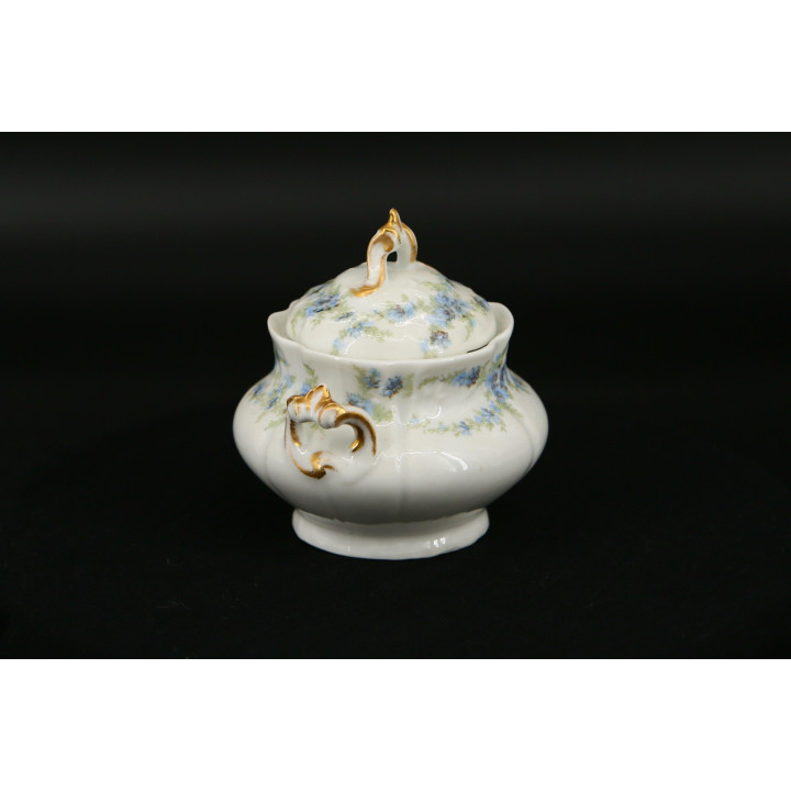Sucrier Porcelaine Limoges R. Delinieres & Cie (1894-1900)
