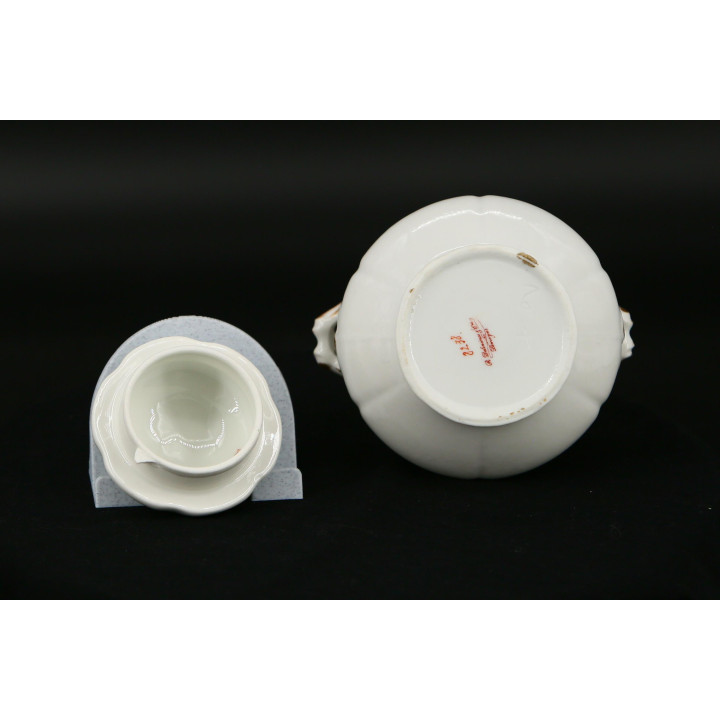 Açucareiro Porcelana Limoges R. Delinieres & Cie (1894-1900)