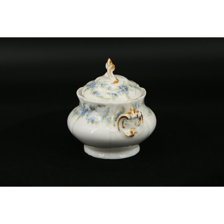 Limoges Porzellan Zuckerdose R. Delinieres & Cie (1894-1900)