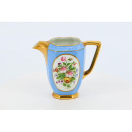 19th Century Sèvres Style Bleu Céleste Porcelain Pitcher