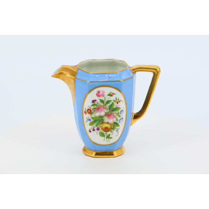 Dzbanek z porcelany w stylu Sèvres XIX wiek Bleu Céleste