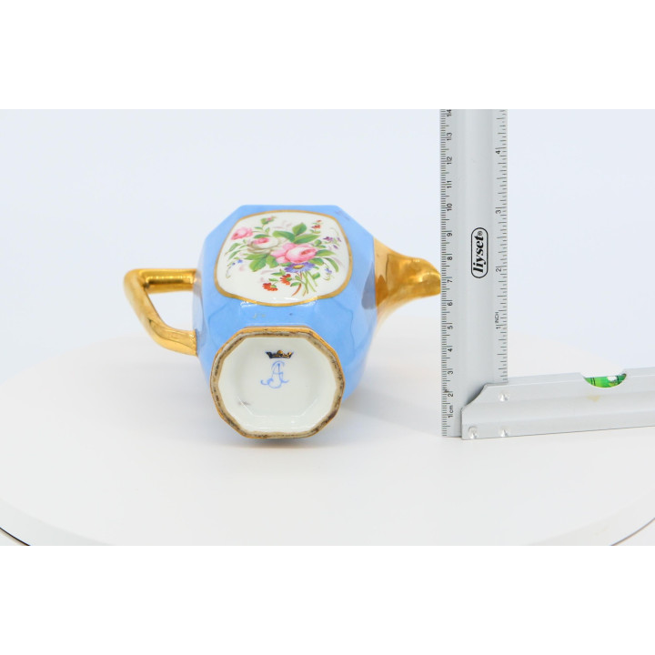 Jarra de Porcelana Estilo Sèvres Século XIX Bleu Céleste