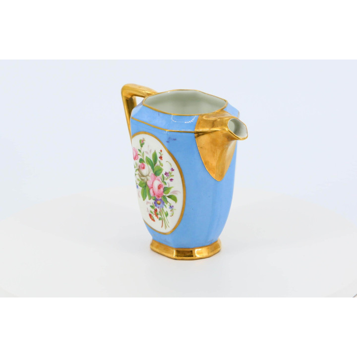 Dzbanek z porcelany w stylu Sèvres XIX wiek Bleu Céleste