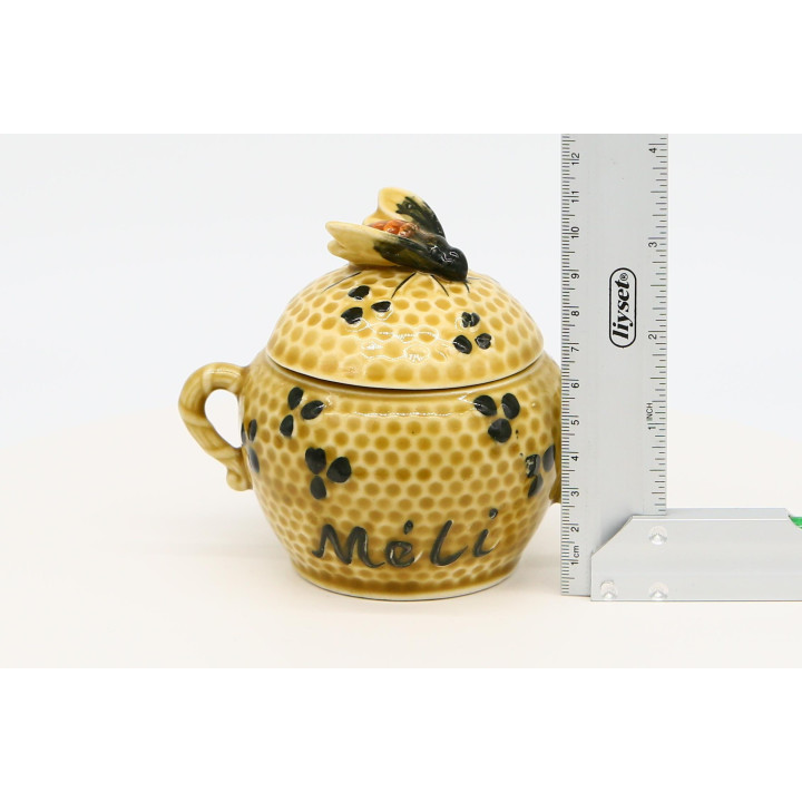 Pot à Miel Méli en Céramique Années 80 | Vintage Belge