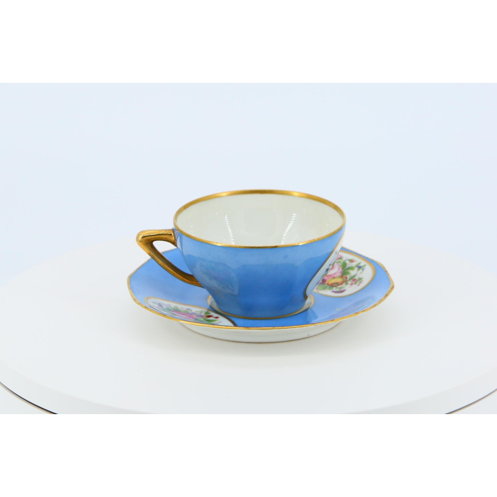 Dihl et Guérhard Porcelain Tea Cup & Saucer, c. 1790