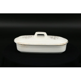 Antique Victorian Ceramic Vanity Box 19th Century