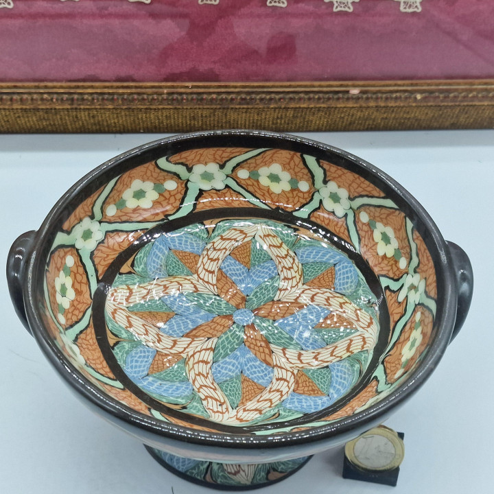 Jean Gerbino Vallauris Keramik Schale - Mosaik-Kunst
