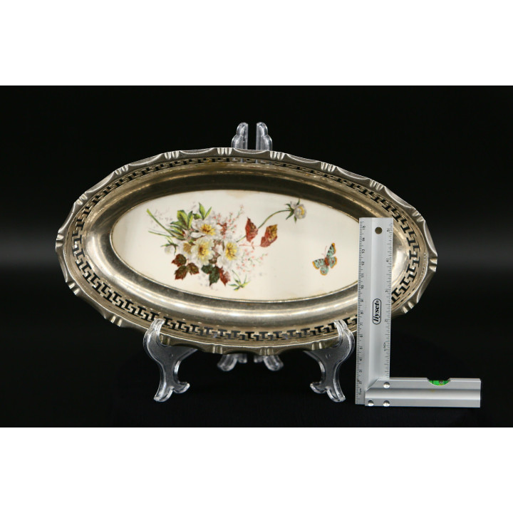 Vintage Patera Ceramiczno-Metalowa Lata 90.
