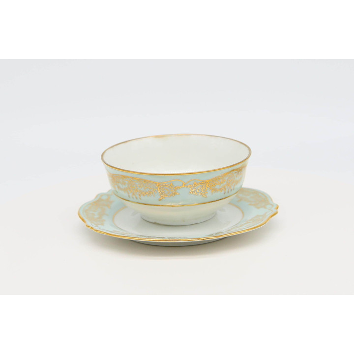 Tazza da tè con piattino Limoges Cenpor, 1910 circa