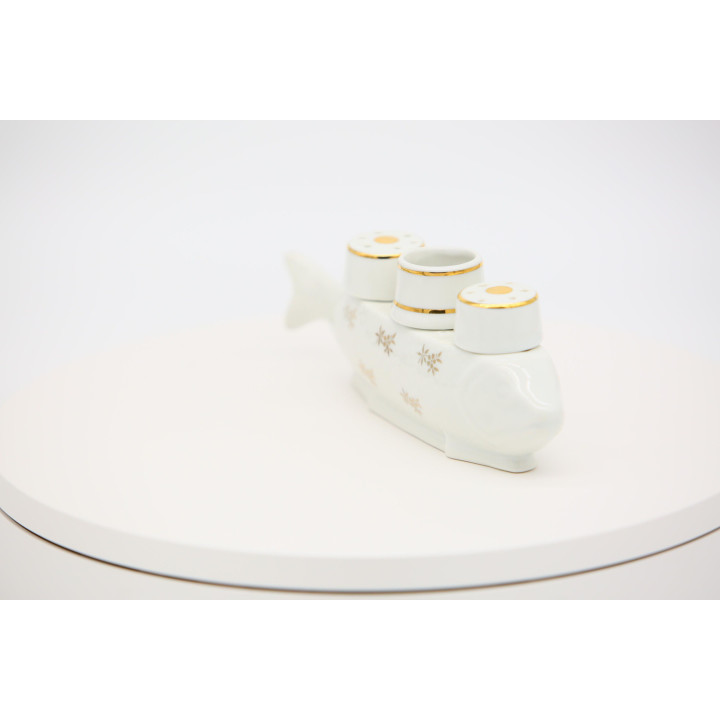 Vintage Napoleon Bonaparte Porcelain Table Set - Fish Stand