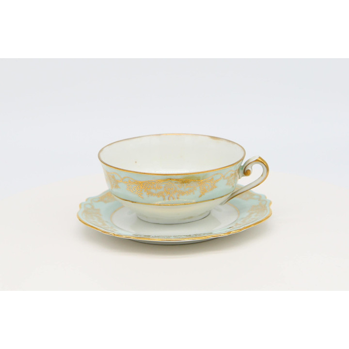 Tazza da tè con piattino Limoges Cenpor, 1910 circa