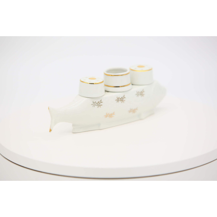 Vintage Napoleon Bonaparte Porcelain Table Set - Fish Stand