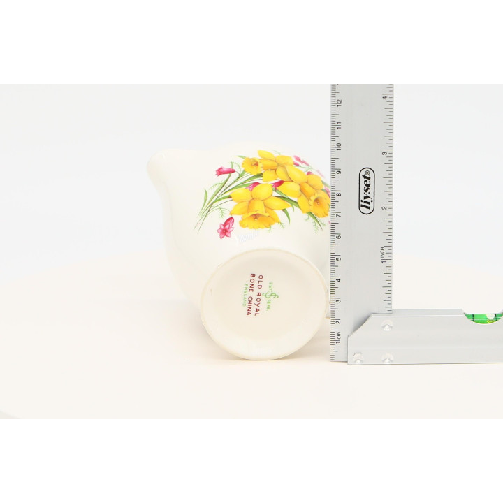 Jarra de Leite Old Royal Narcisos Porcelana Inglesa