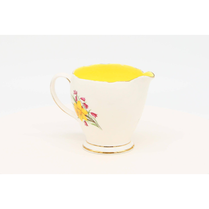 Mlecznik Old Royal Żonkile Angielska Porcelana Kostna