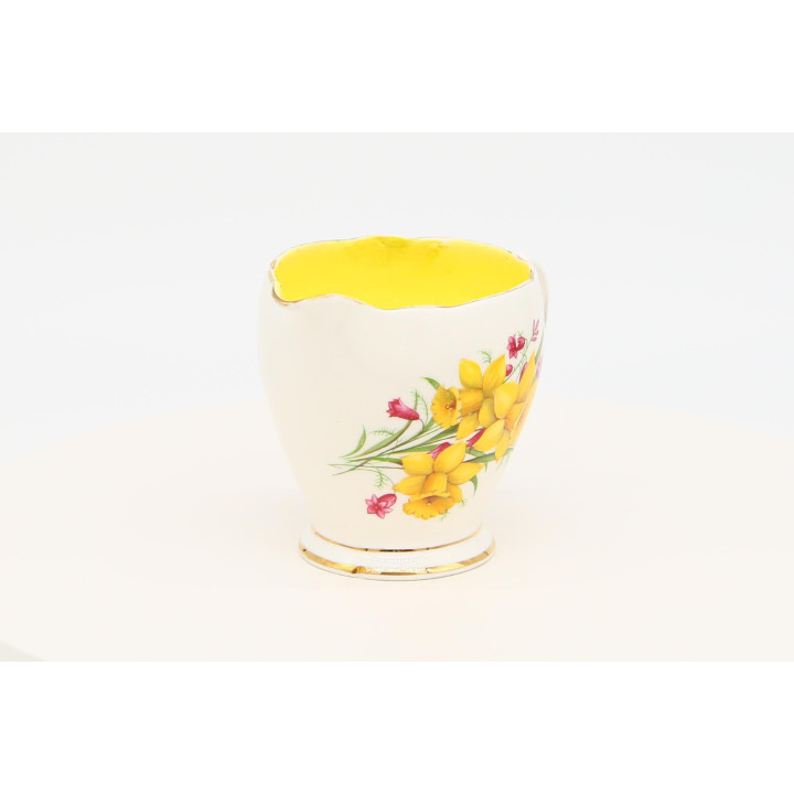 Old Royal Yellow Daffodil Bone China Milk Jug England