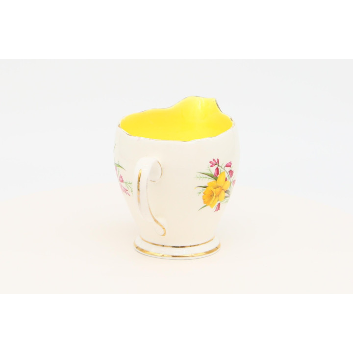 Old Royal Yellow Daffodil Bone China Milk Jug England