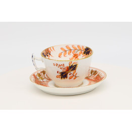 Set Tazza e Piattino Tuscan Imari, Bone China, c. 1910