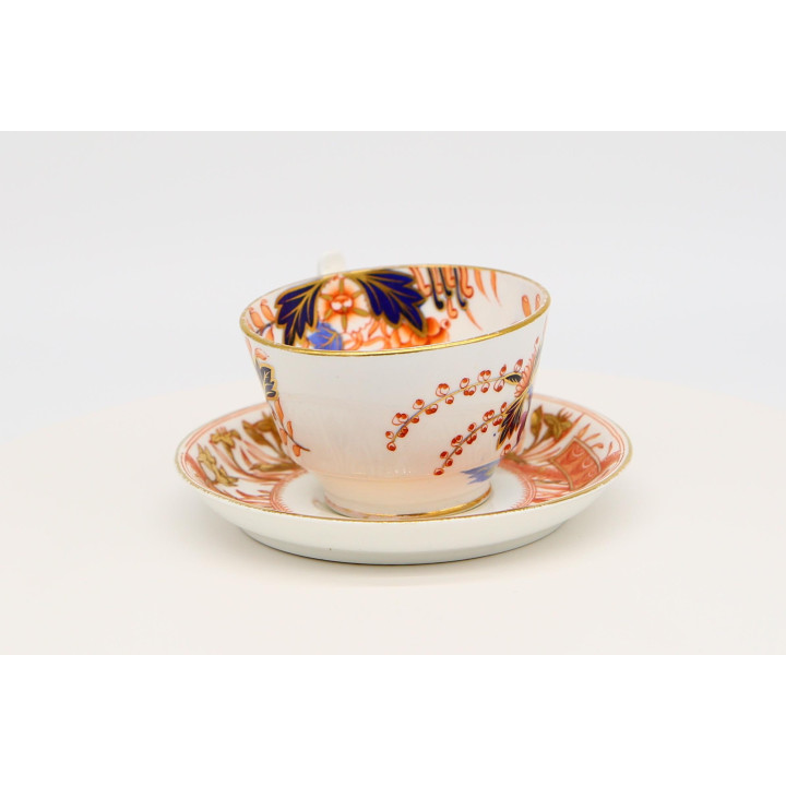 Tuscan Imari Bone China Tea Cup and Saucer Set, c. 1910