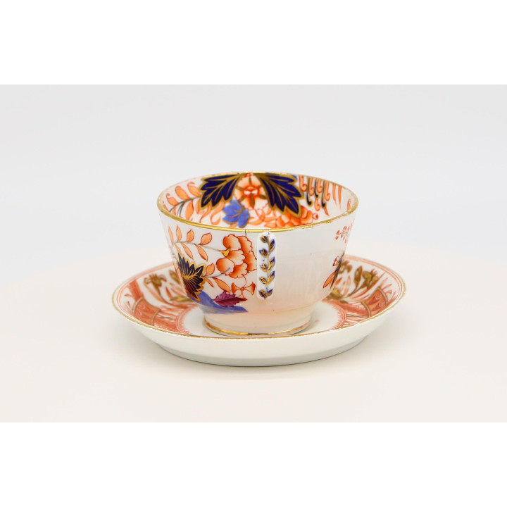 Set Tazza e Piattino Tuscan Imari, Bone China, c. 1910