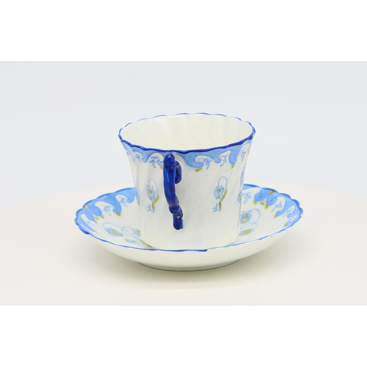 Antique Clifton China Tea Cup & Saucer - English Bone China 1900