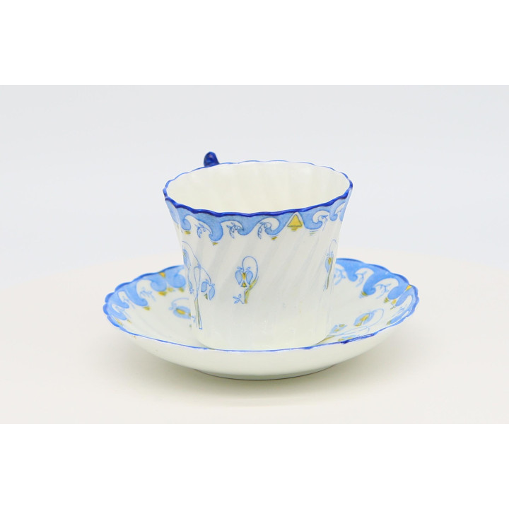 Tasse et Soucoupe Clifton China - Porcelaine Anglaise 1900