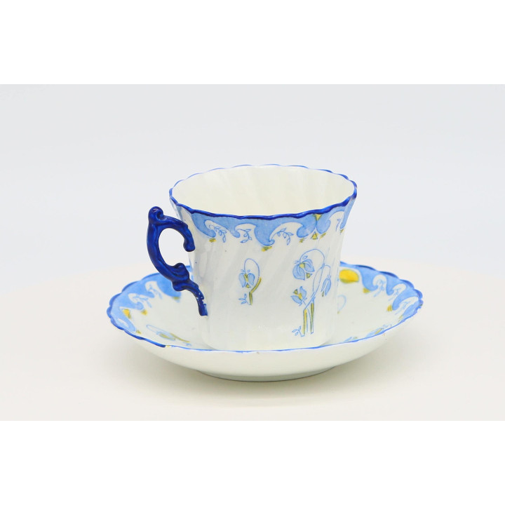 Antike Clifton China Teetasse & Untertasse - Bone China um 1900