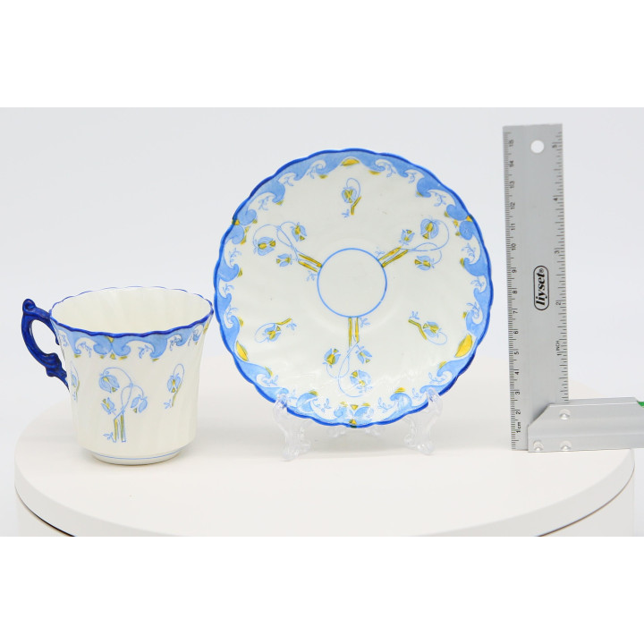 Antike Clifton China Teetasse & Untertasse - Bone China um 1900