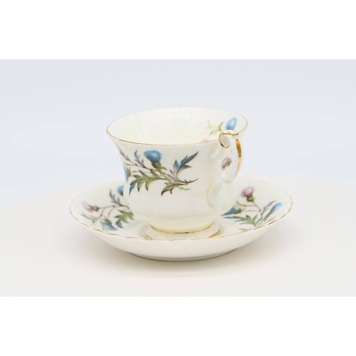 Filiżanka i Spodek Royal Albert Brigadoon - Angielska Porcelana