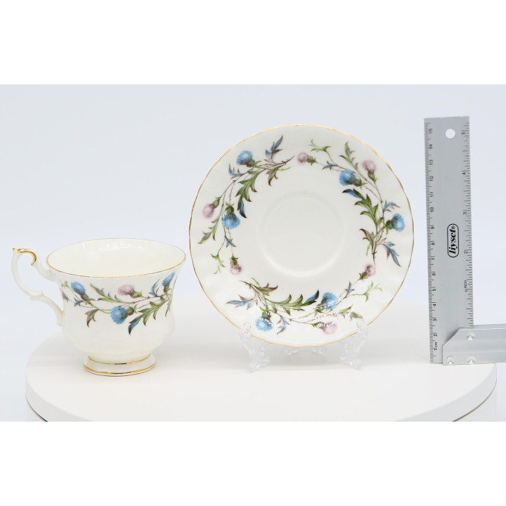 Royal Albert Brigadoon Tea Cup & Saucer - Vintage 1960s