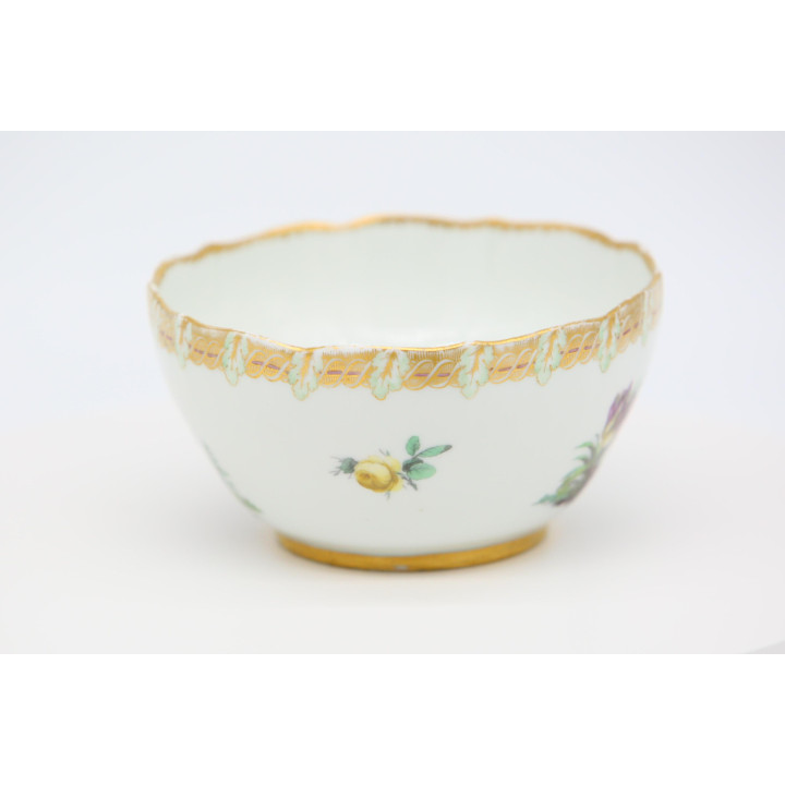 Meissen Porzellan Schale "Deutsche Blumen" 1970er Jahre