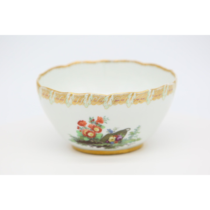 Meissen Porzellan Schale "Deutsche Blumen" 1970er Jahre