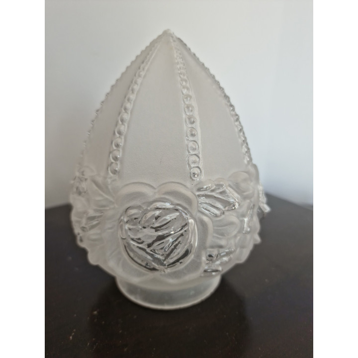 Paar wandlampen jaren '30 / Art Deco Brons & Glas Appliques