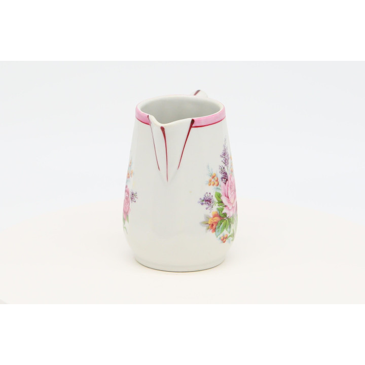 Limoges Vierzon Porzellan Milchkännchen, Rosen 1980er