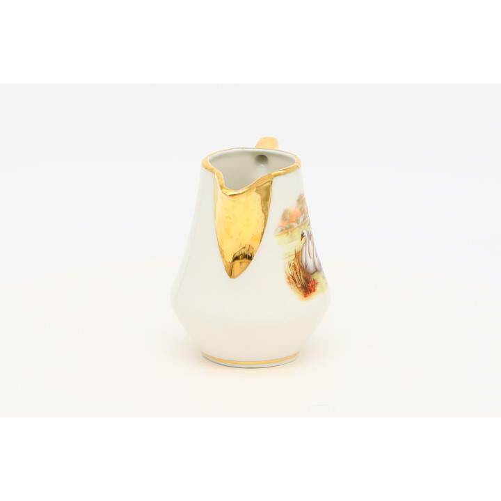 Limoges Porzellan Milchkännchen 1980er — Bukolische Szene