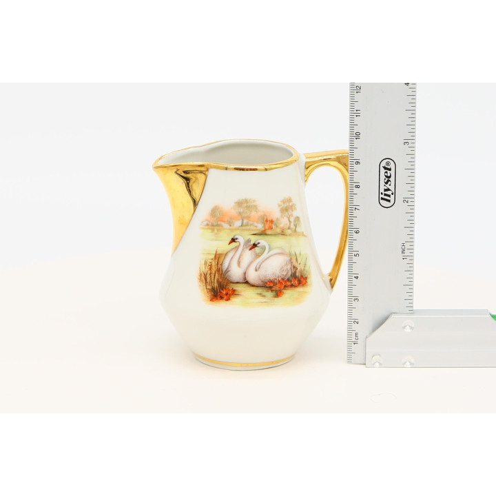 Bricco per Latte Porcellana Limoges Anni '80 — Scena Bucolica