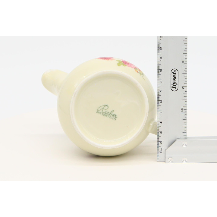 Jarra de leite em porcelana Rieber Mitterteich Baviera, 1980