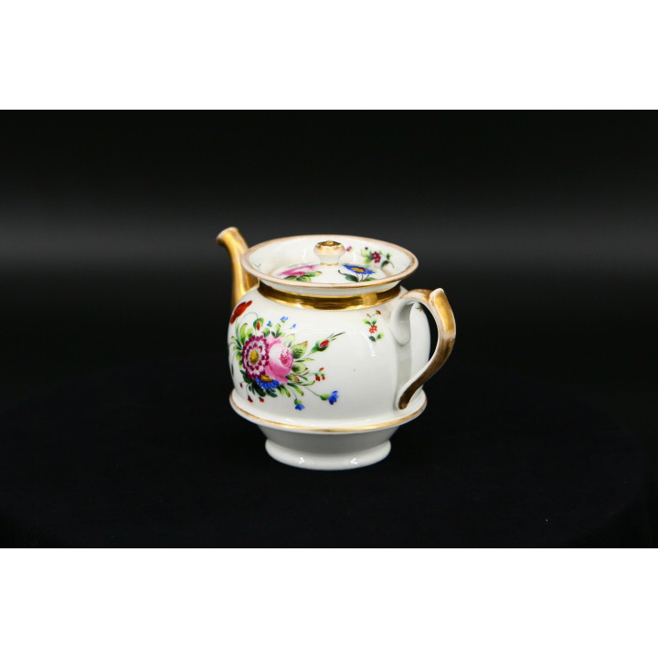 Antique French Porcelain Teapot - Late 19th Century