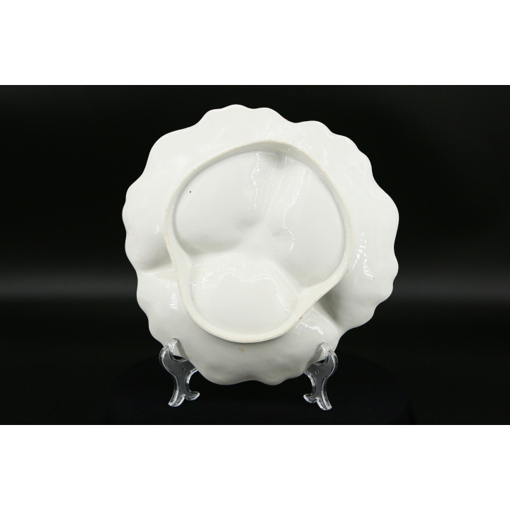 Vintage Porcelain Divided Serving Plate — 1990s Style