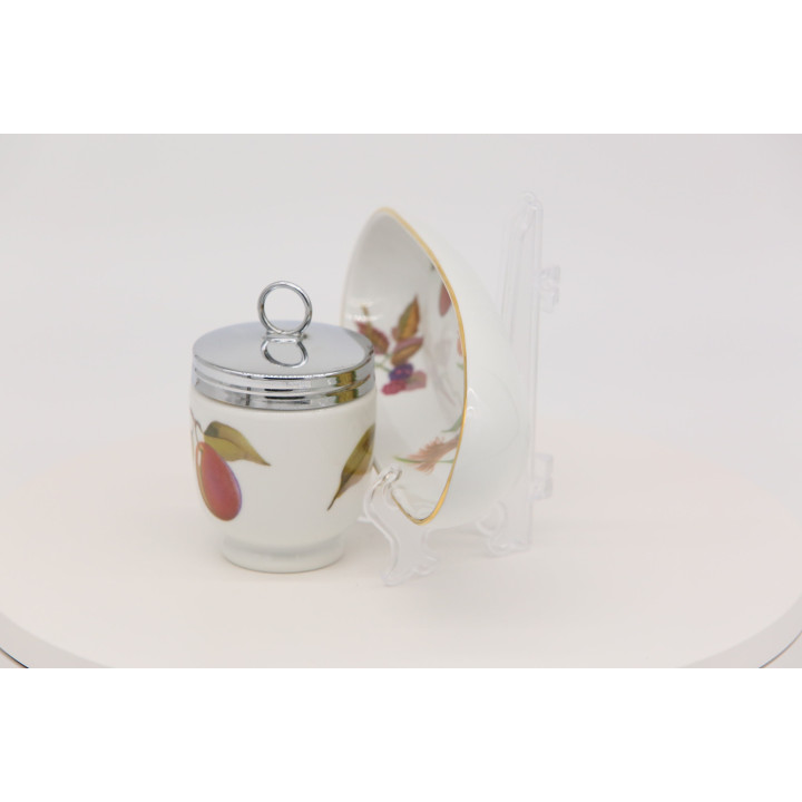 Royal Worcester King Size Эгг-кодлер и блюдо Evesham