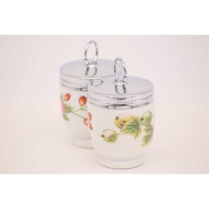 Paire de Coquetiers Royal Worcester Wild Harvest