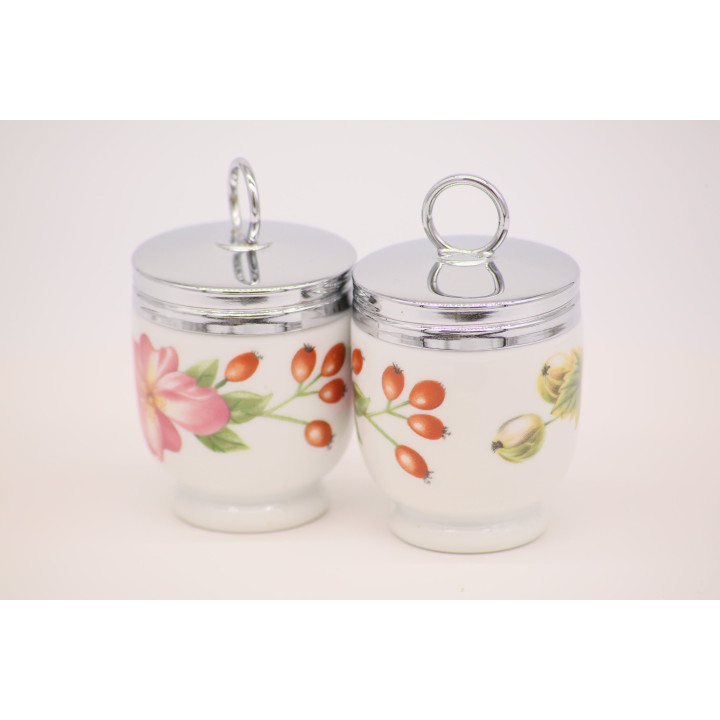 Pareja de Egg Coddlers Royal Worcester Wild Harvest