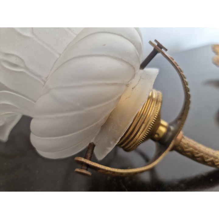 Aplique Art Nouveau de Bronce y Cristal - Años 30