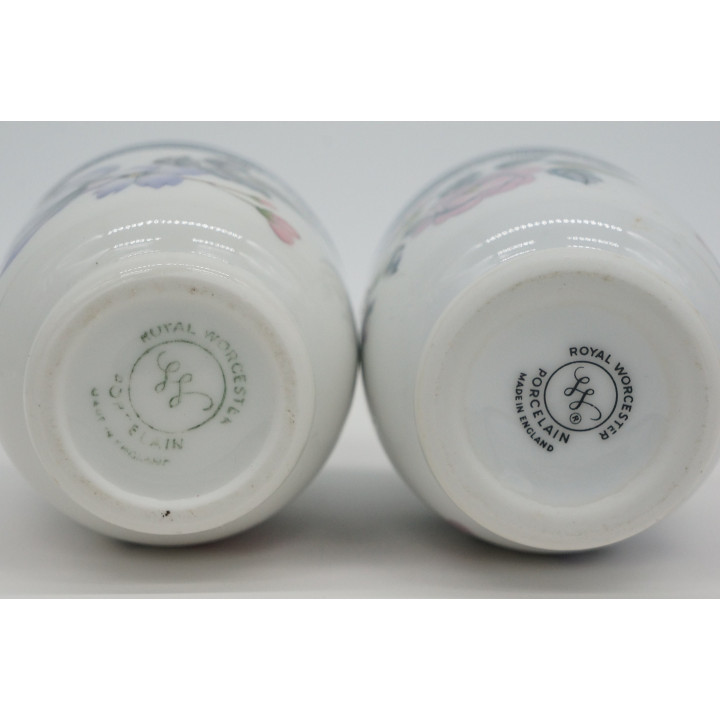 Duo de Coddlers Royal Worcester - Porcelaine Anglaise Vintage