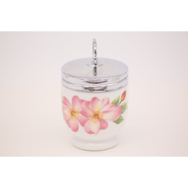 Egg Coddler Royal Worcester Wild Rose - Porcelana Inglesa 1980