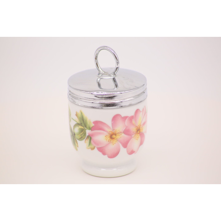 Royal Worcester Wild Rose Egg Coddler - Vintage English Porcelain