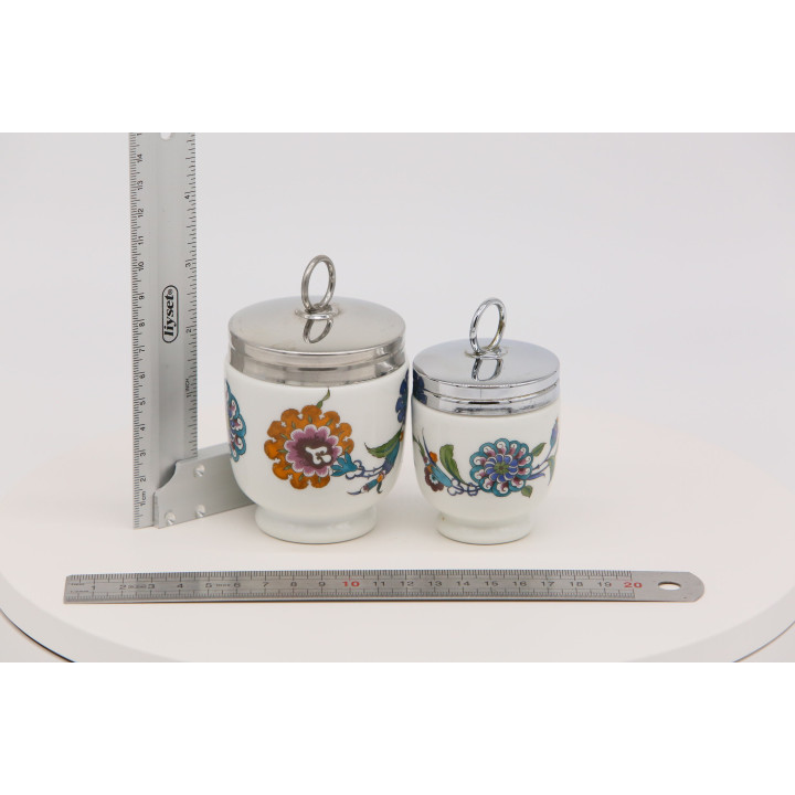 Set Coddlers Huevos Royal Worcester - Porcelana Vintage 1970