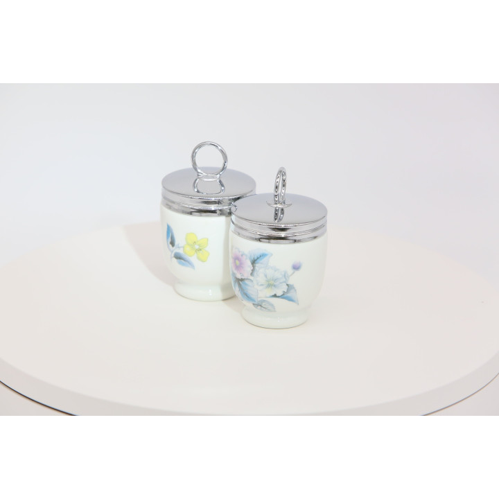 Set van 2 Royal Worcester Egg Coddlers - Vintage Porselein 1980