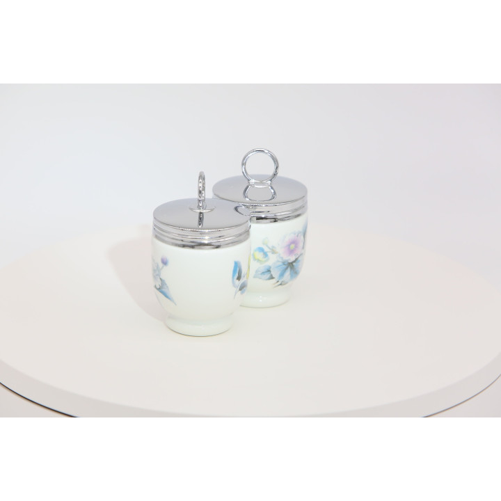 Set van 2 Royal Worcester Egg Coddlers - Vintage Porselein 1980